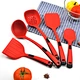 kitchen utensil set red